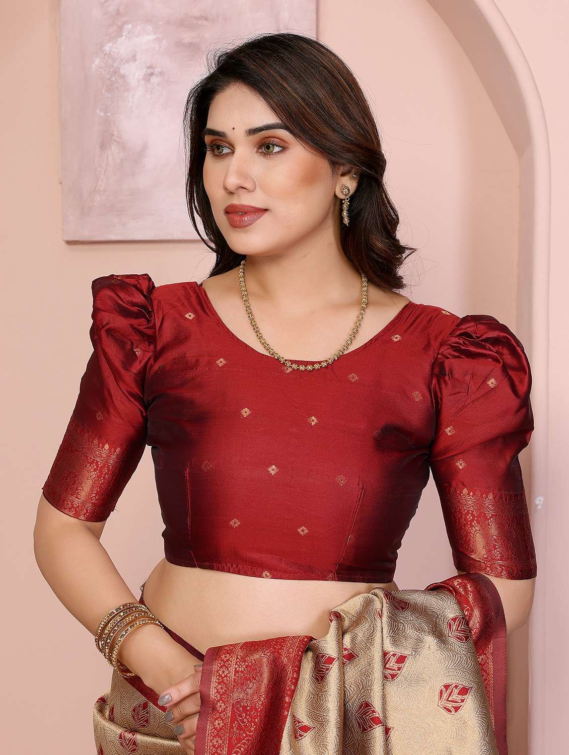 women self design banarasi saree with blouse - 22562883 -  Standard Image - 2