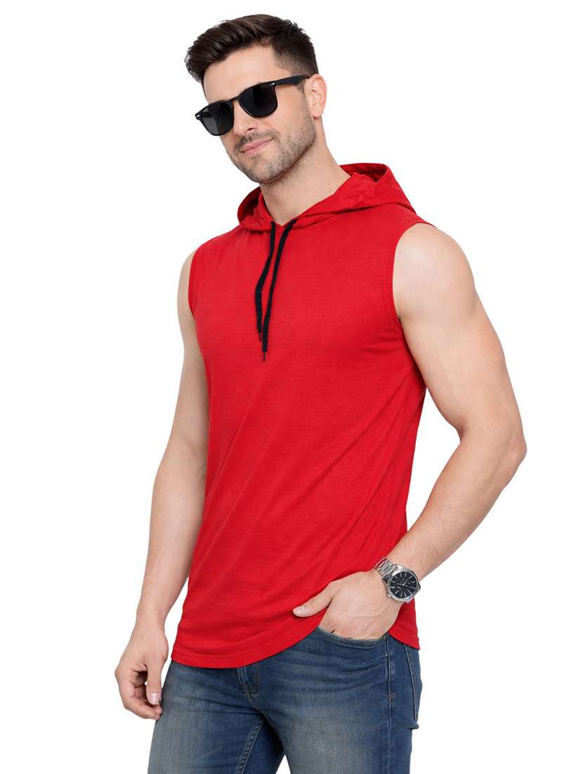 men solid sleeveless regular fit t-shirt - 22563435 -  Standard Image - 2