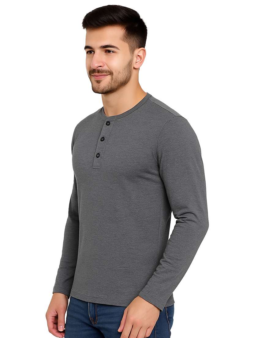 men solid long sleeve regular fit t-shirt - 22563732 -  Standard Image - 2