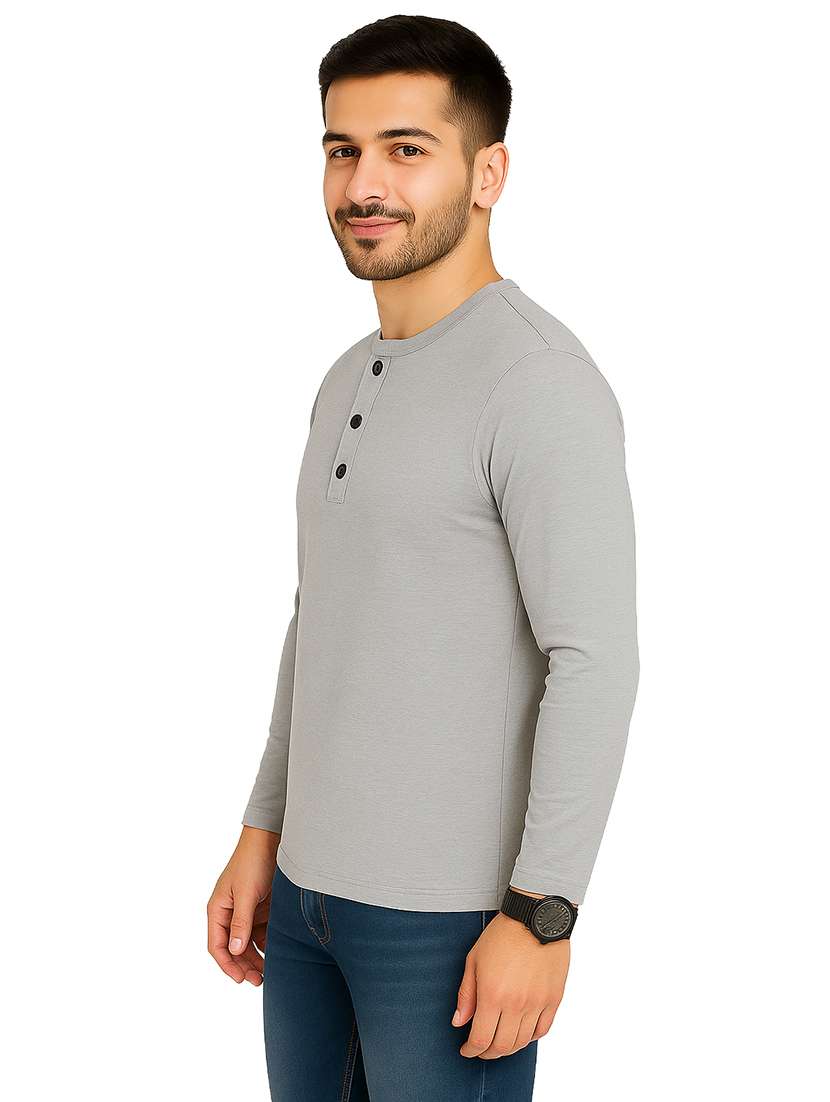 men solid long sleeve regular fit t-shirt - 22563734 -  Standard Image - 2