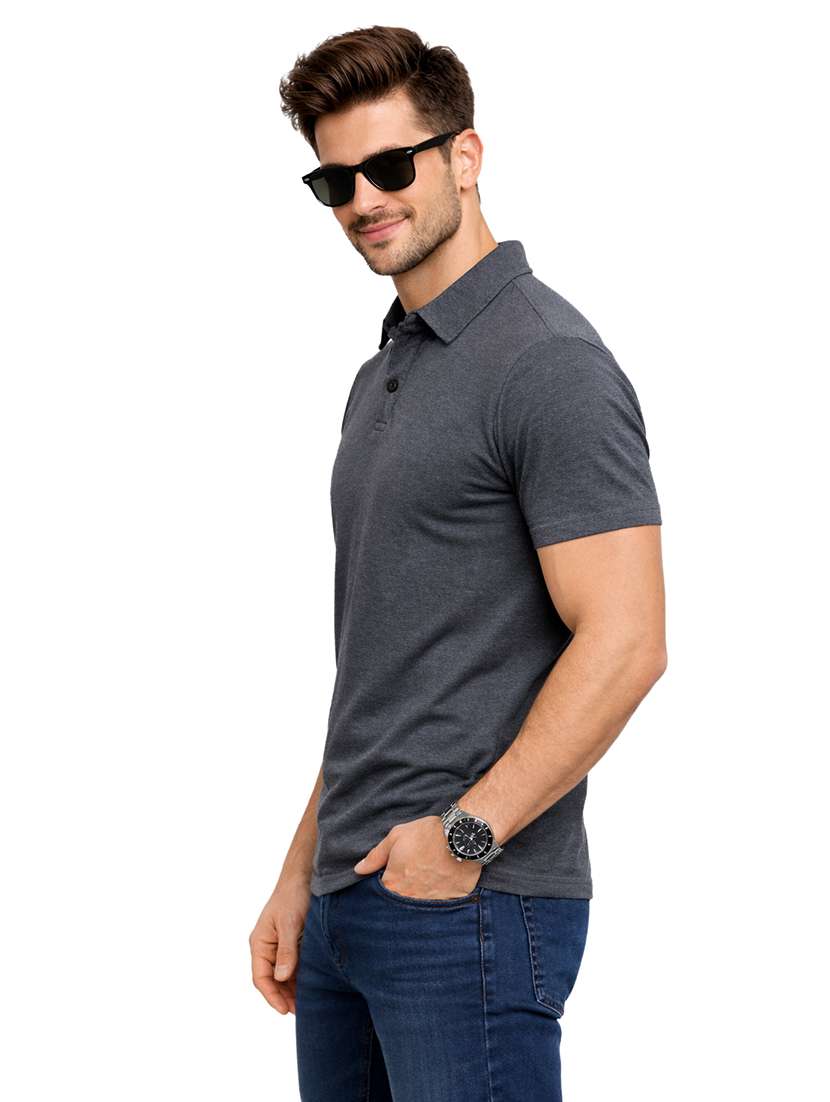 men solid short sleeve regular fit polo t-shirt - 22563753 -  Standard Image - 2