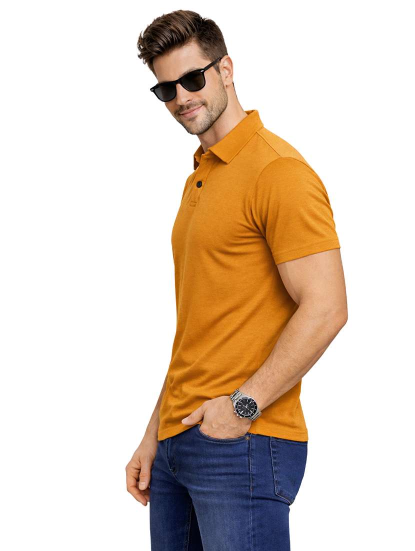 men solid short sleeve regular fit polo t-shirt - 22563756 -  Standard Image - 2