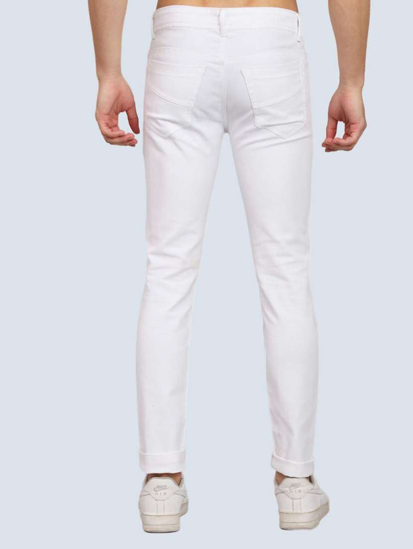 Men Solid Mid Rise Slim Fit Jeans - 22564393 -  Standard Image - 2