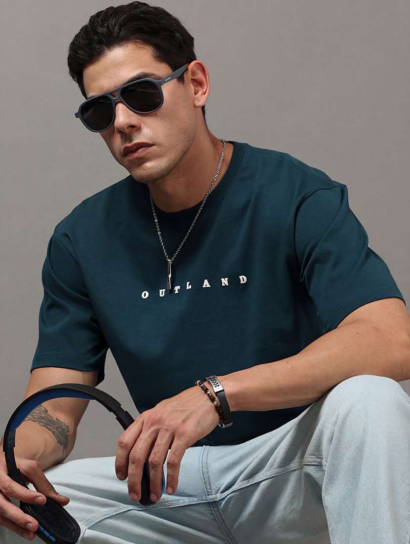men printed round neck regular fit t-shirt - 22564800 -  Standard Image - 2
