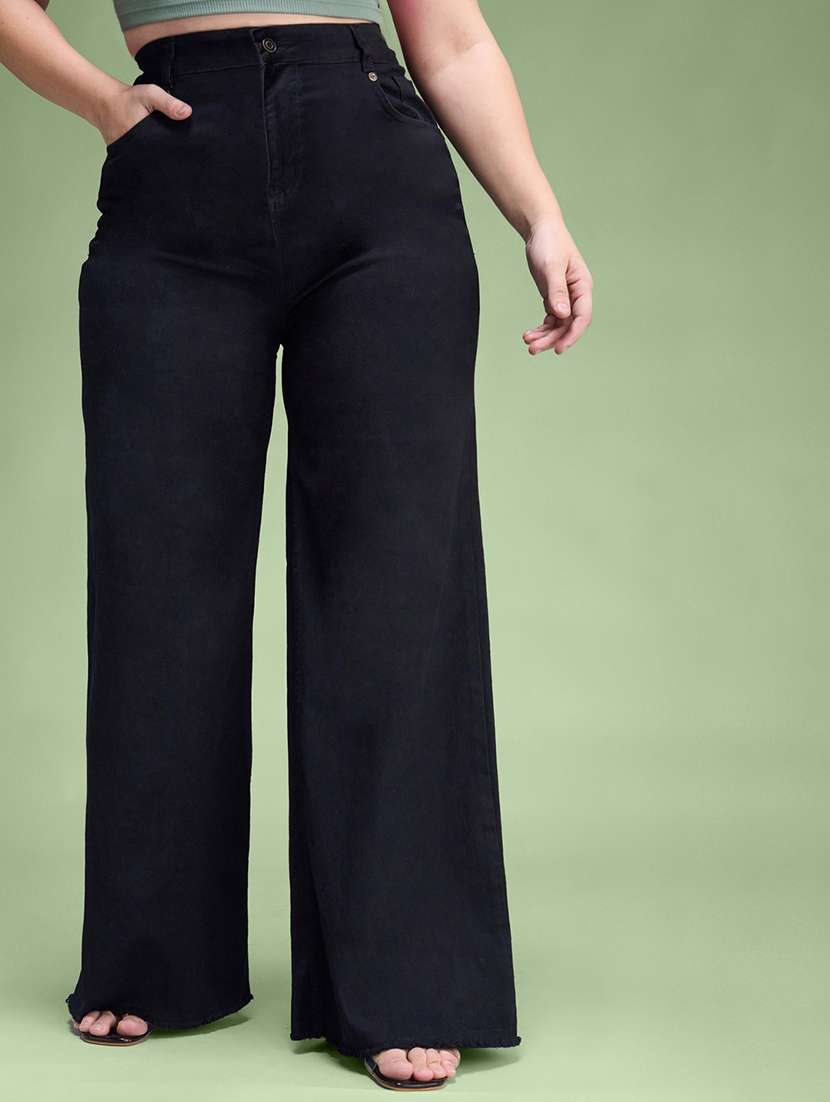 black denim jeans
