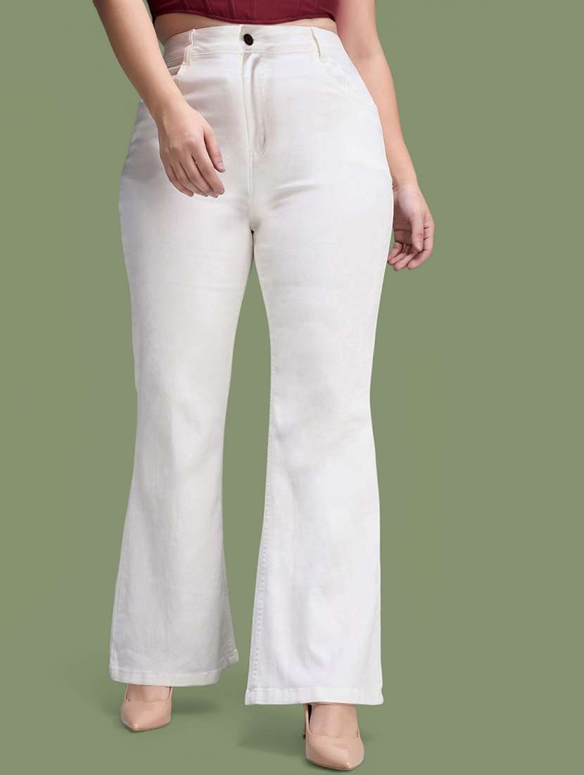 white denim jeans