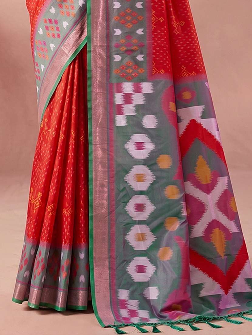 women self design pochampalli saree with blouse - 22564901 -  Standard Image - 2