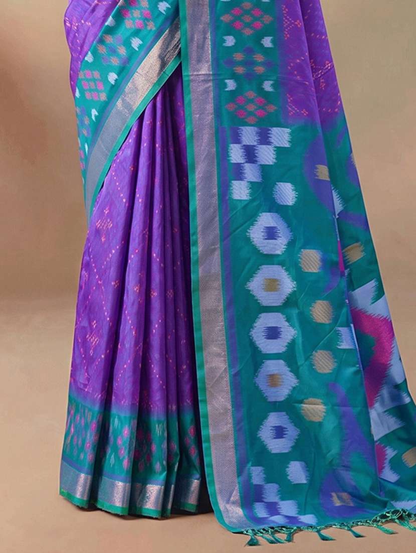 women self design pochampalli saree with blouse - 22564908 -  Standard Image - 2