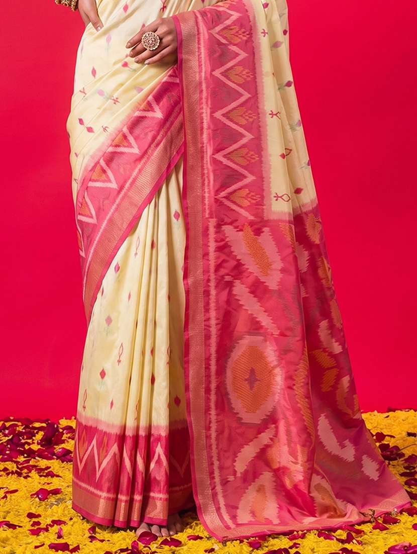 women self design pochampalli saree with blouse - 22564917 -  Standard Image - 2