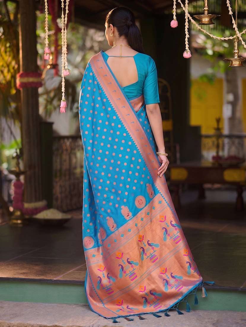 women self design paithani saree with blouse - 22564972 -  Standard Image - 2