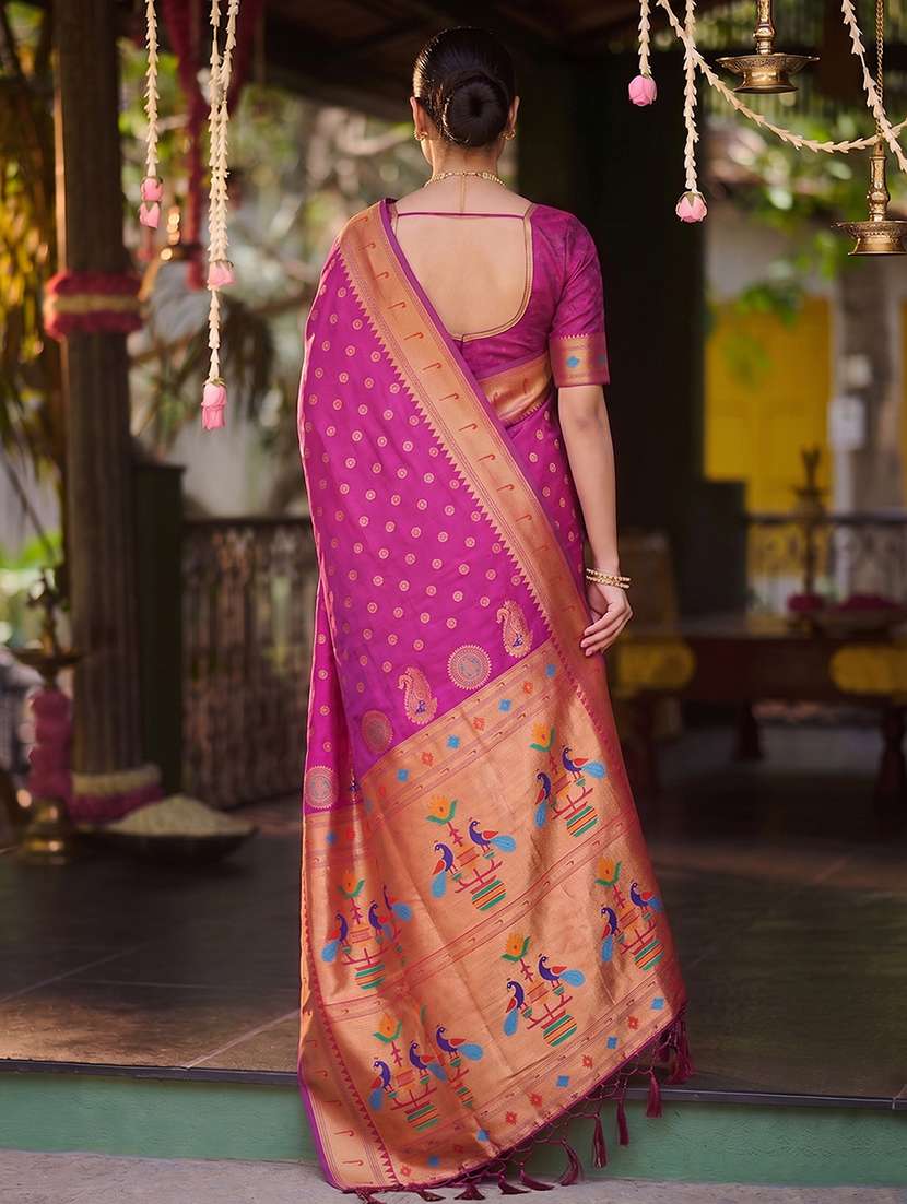 women self design paithani saree with blouse - 22564973 -  Standard Image - 2