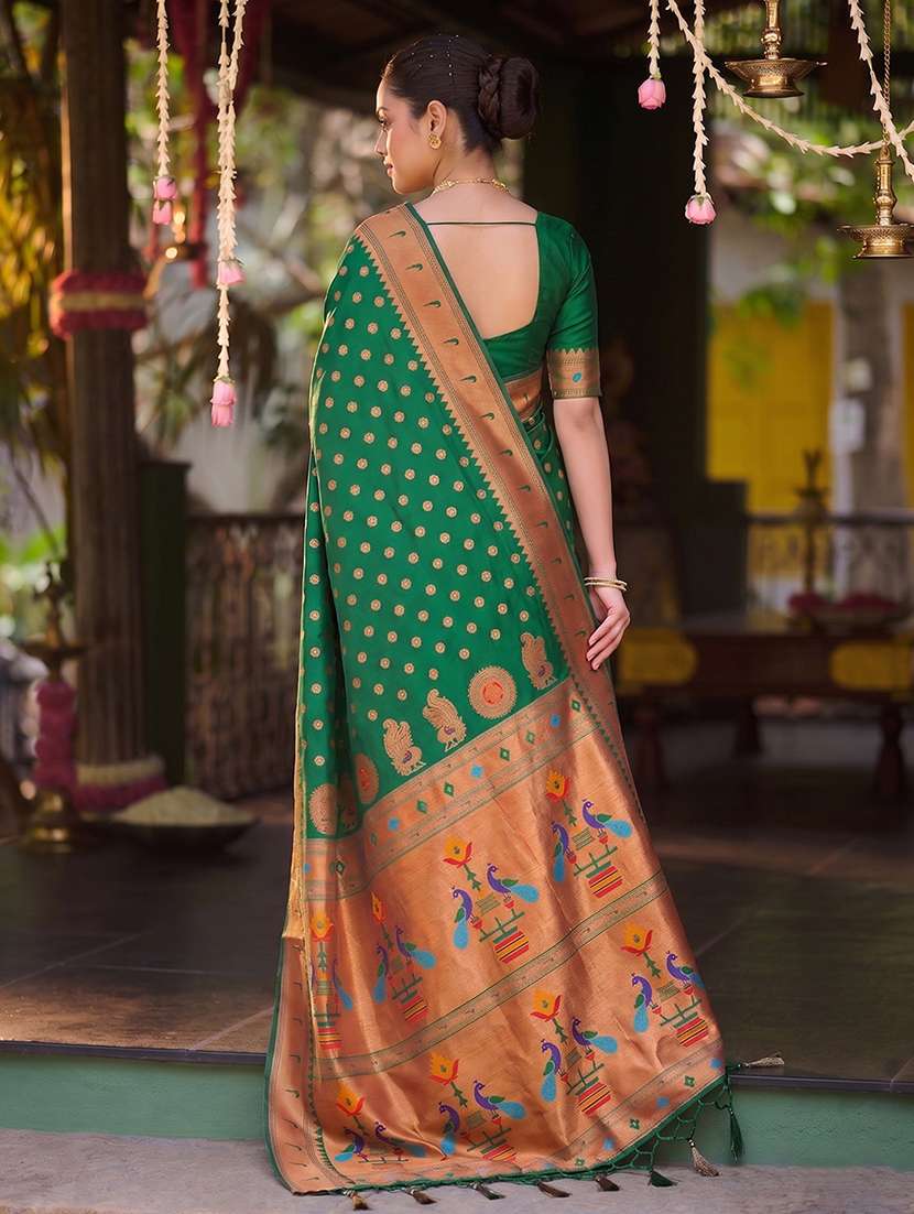women self design paithani saree with blouse - 22564974 -  Standard Image - 2