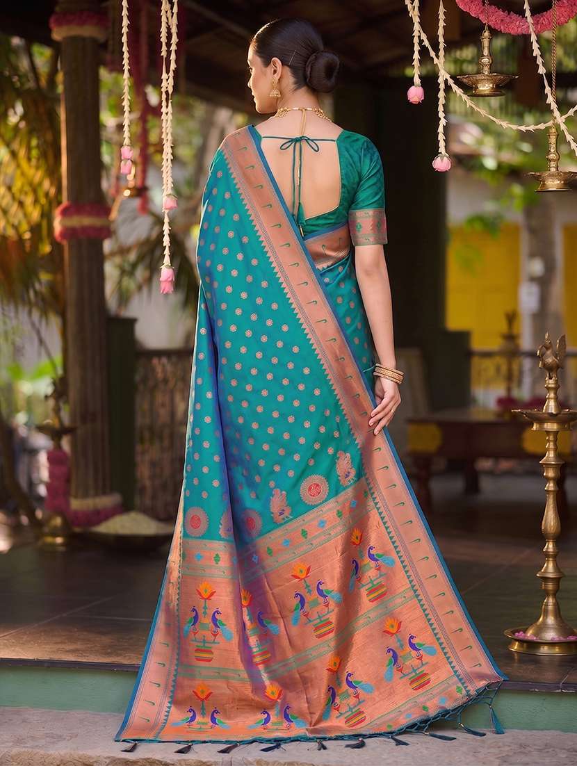 women self design paithani saree with blouse - 22564976 -  Standard Image - 2