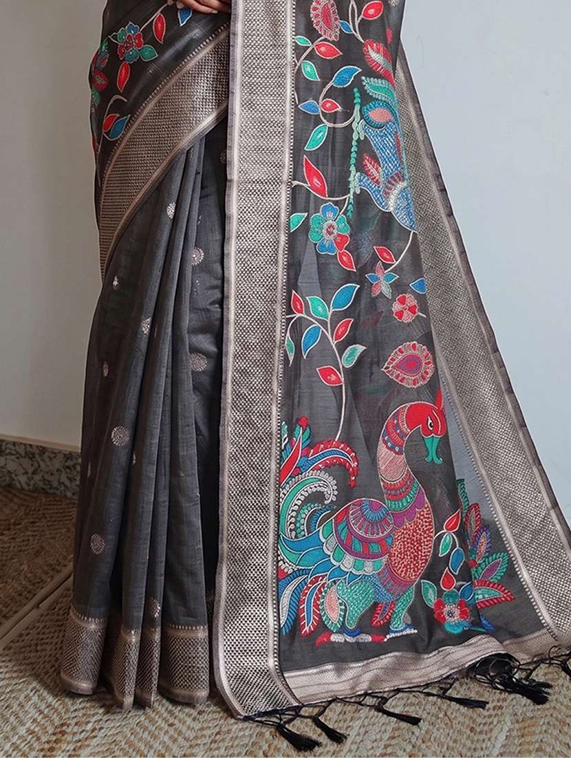 women self design bordered saree with blouse - 22565073 -  Standard Image - 2