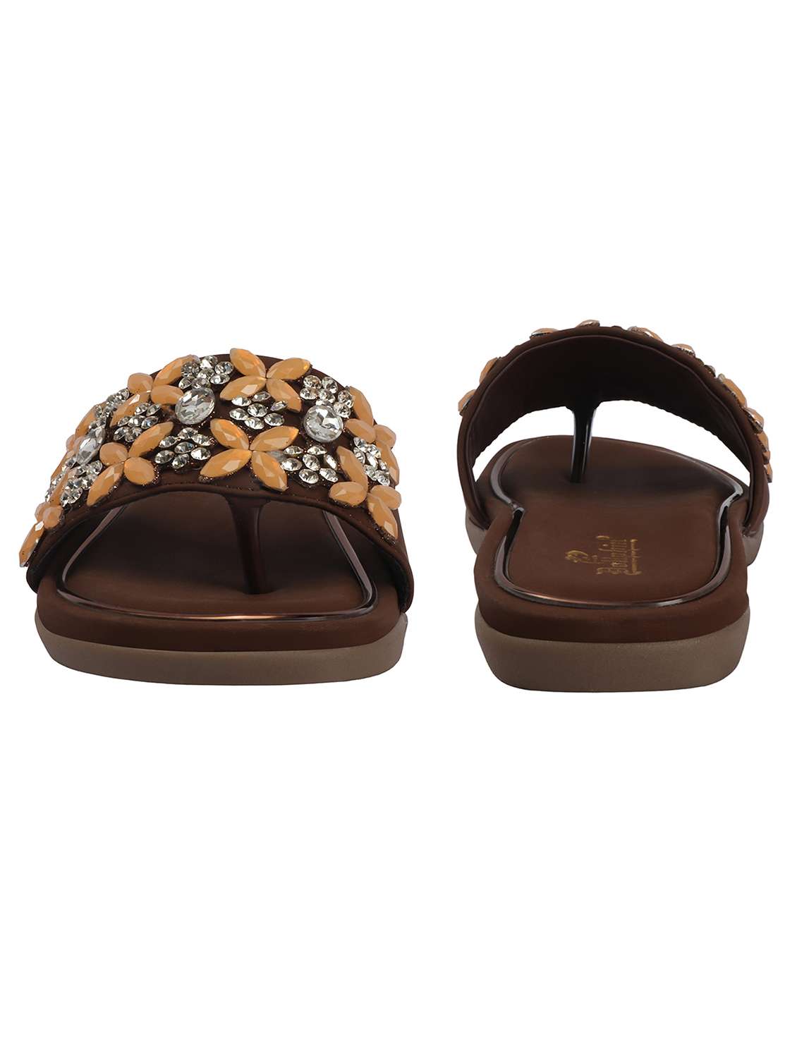 women embellished toe separator flats - 22565148 -  Standard Image - 2