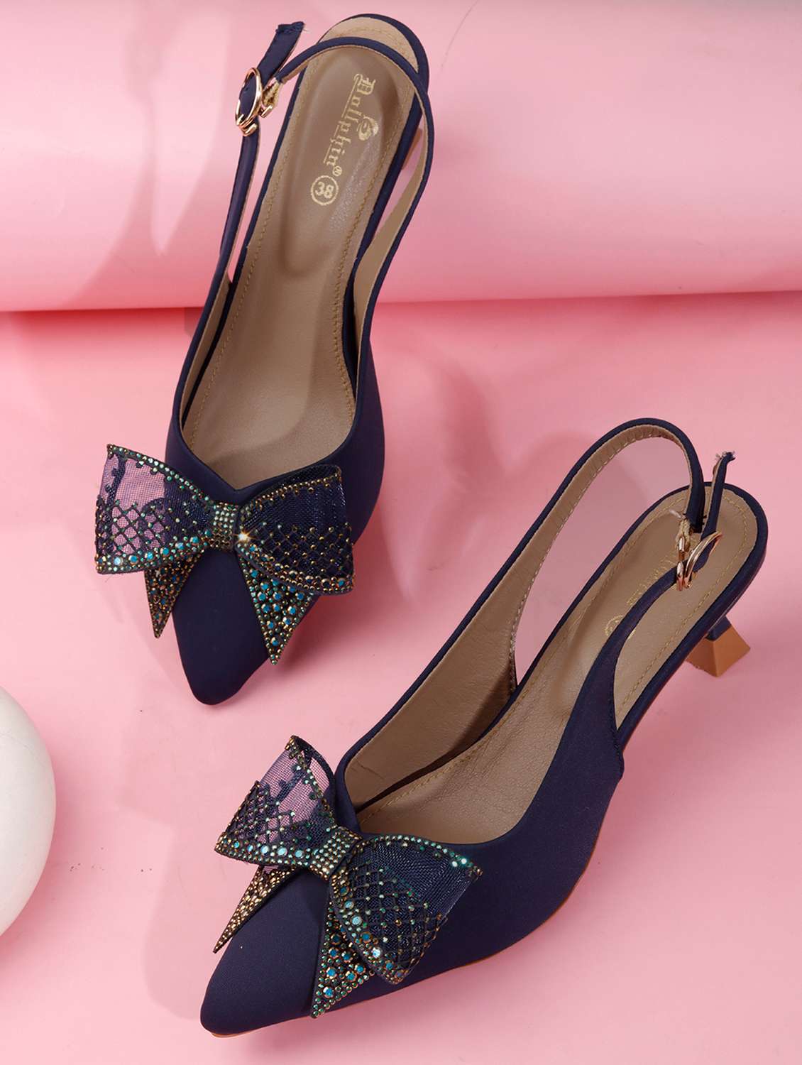 women embellished back strap sandal