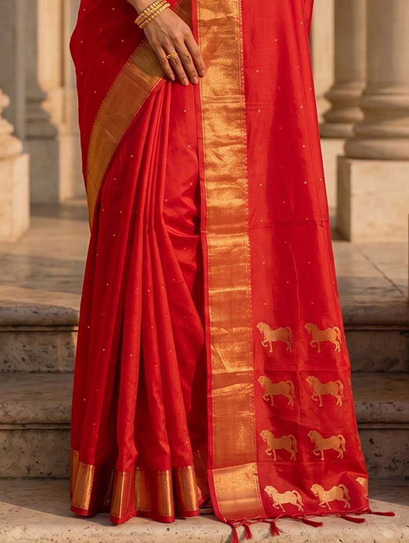 women self design bordered saree with blouse - 22565248 -  Standard Image - 2