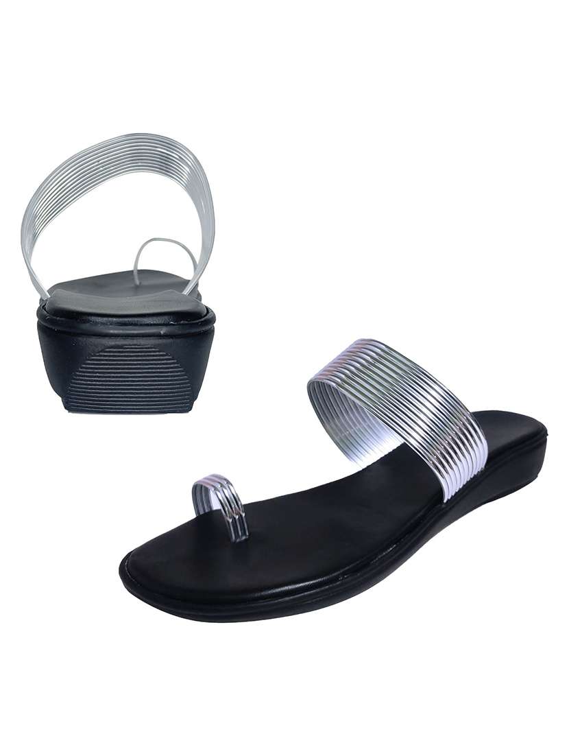 women solid one toe wedges - 22565263 -  Standard Image - 2