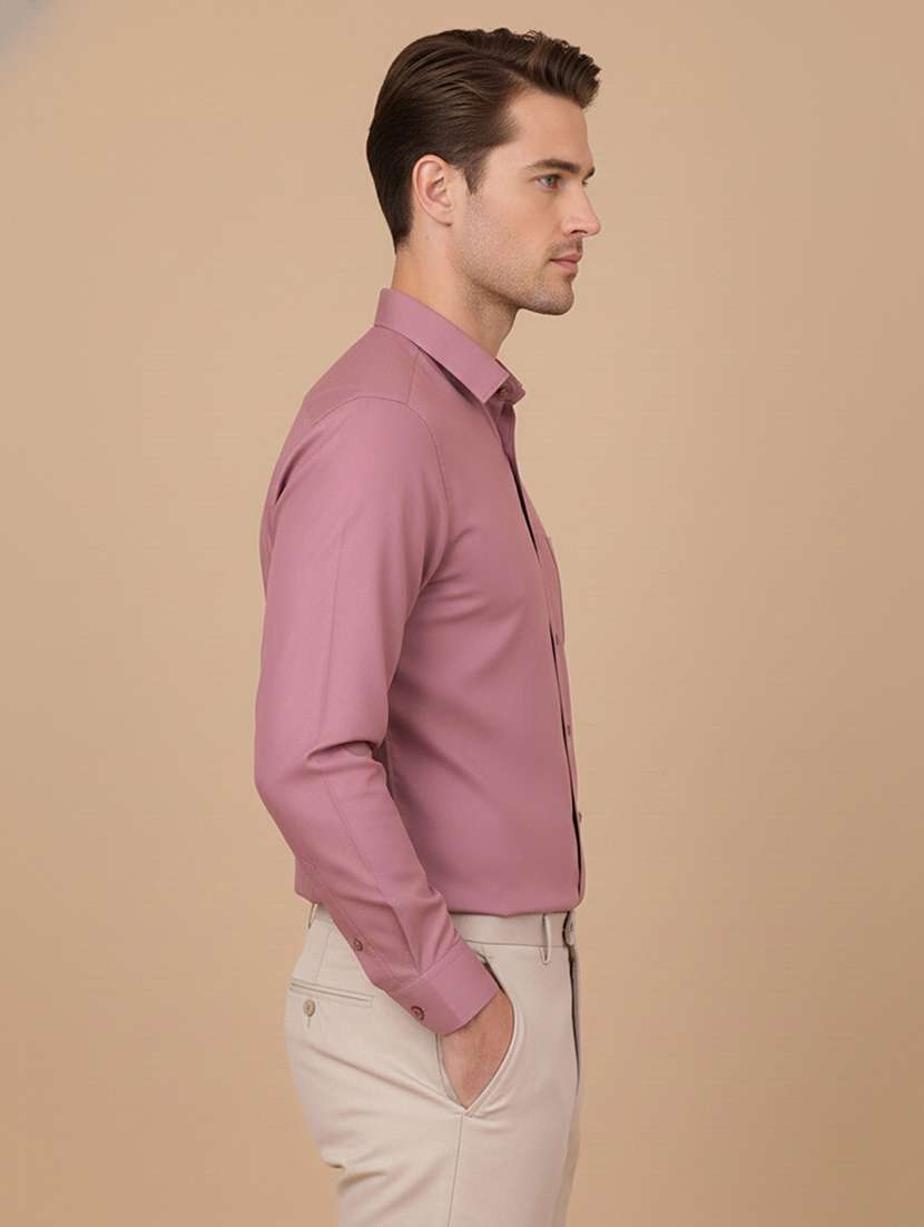 Men Solid Long Sleeves Formal Shirt - 22565307 -  Standard Image - 2