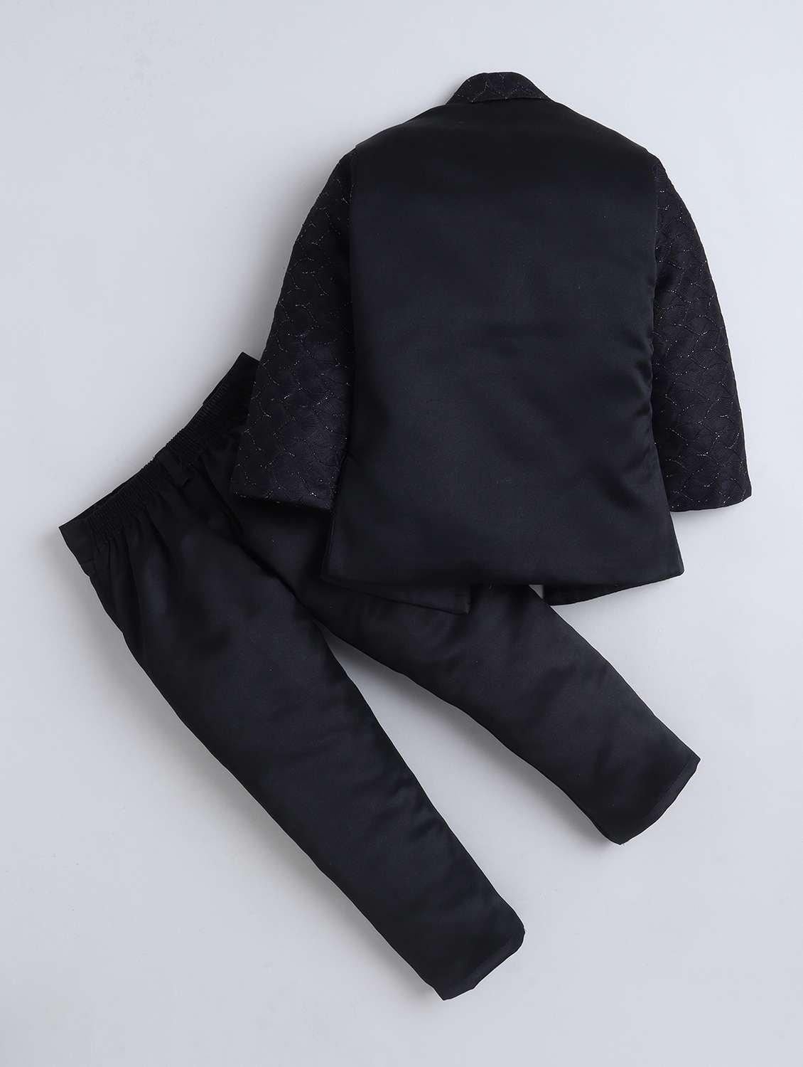 Black Polyester Sherwani Kurtas & Kurta Set - 22565365 -  Standard Image - 2