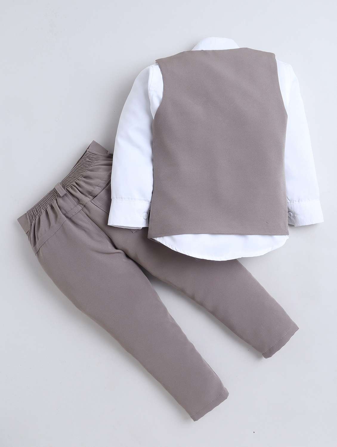 Grey Cotton Blend Suit Sets Twin & Dungaree - 22565403 -  Standard Image - 2