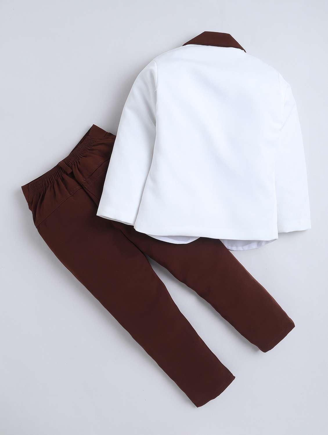 brown cotton blend suit sets twin & dungree - 22565409 -  Standard Image - 2
