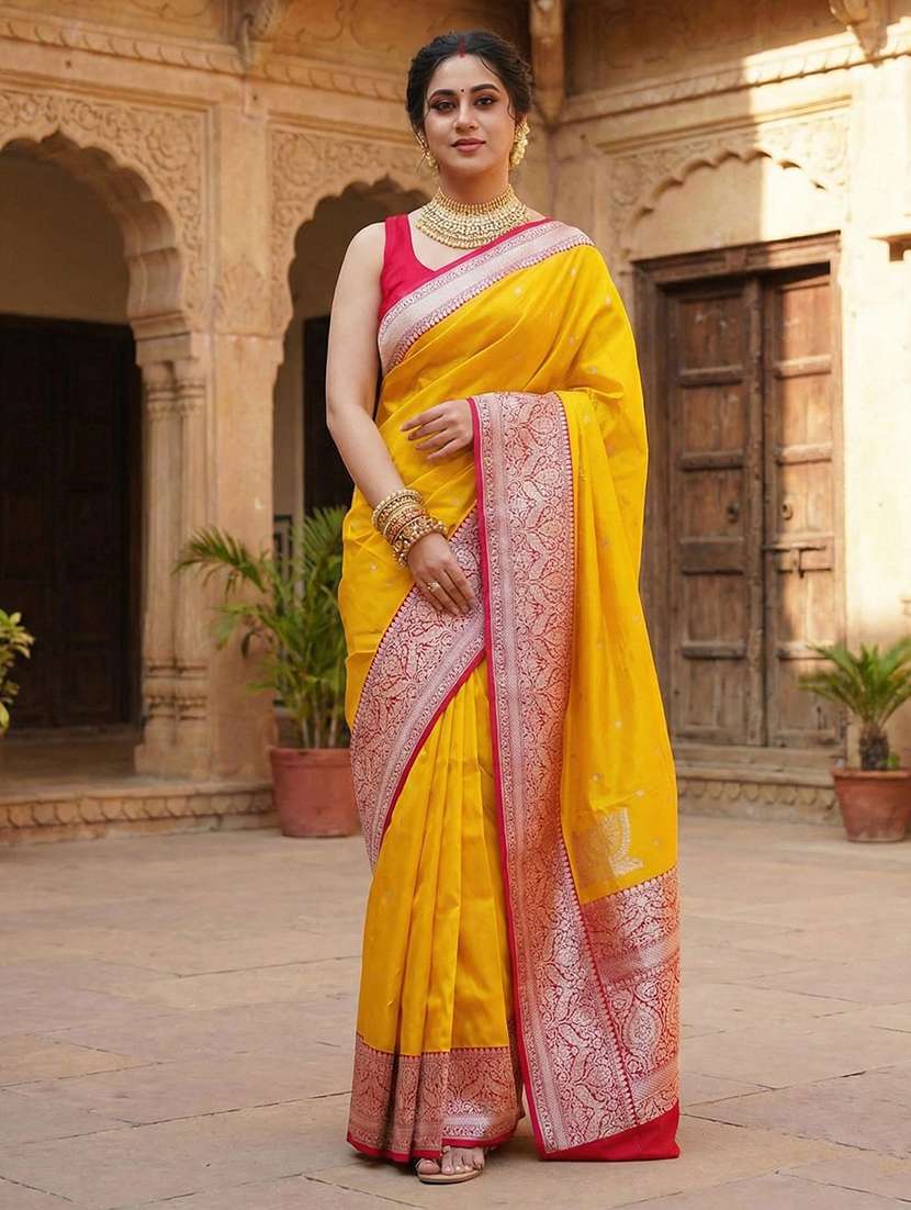 women self design banarasi saree
