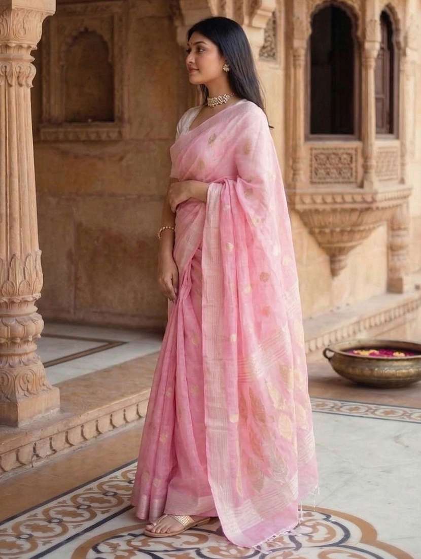 women self design handloom saree with blouse - 22566073 -  Standard Image - 2