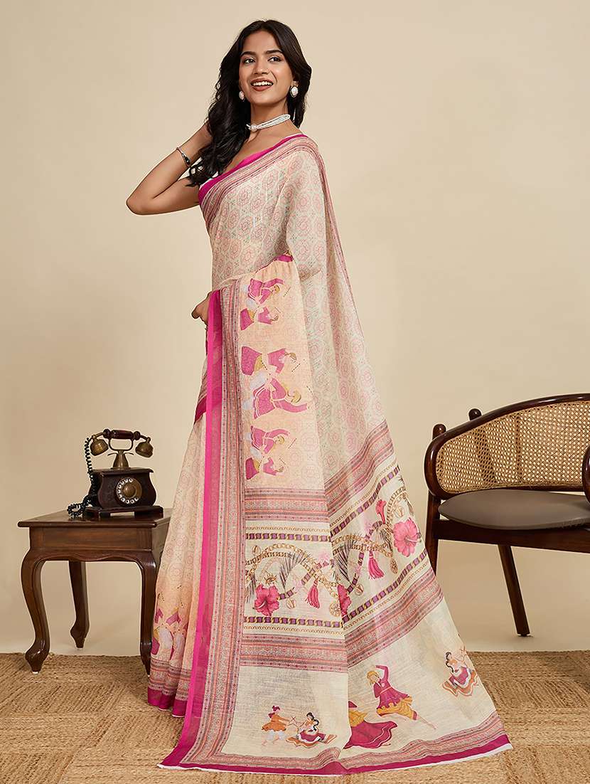 women printed casual wear saree - 22566136 -  Standard Image - 2