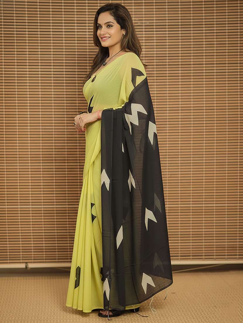 Women Printed Casual Wear Saree - 22566271 -  Standard Image - 2