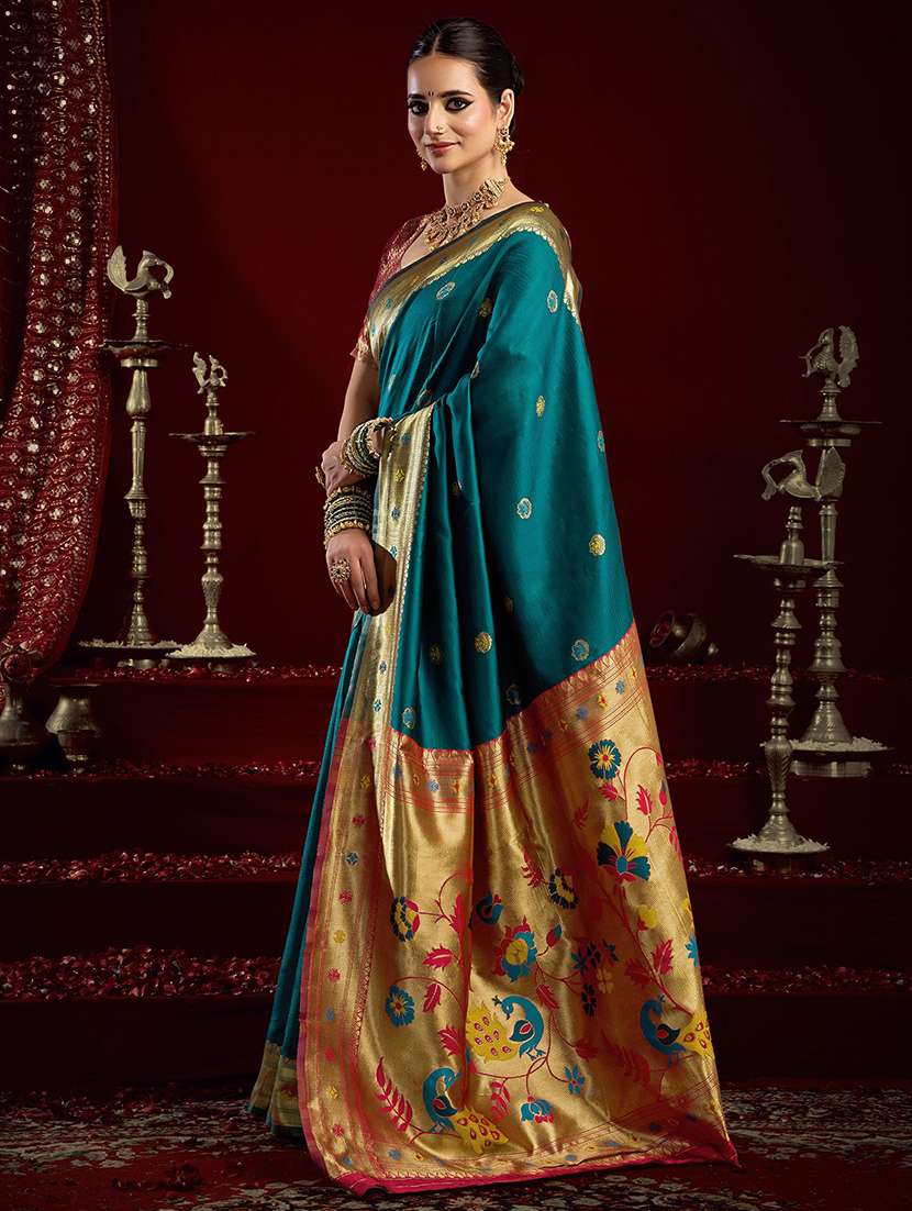 women self design paithani saree with blouse - 22566289 -  Standard Image - 2