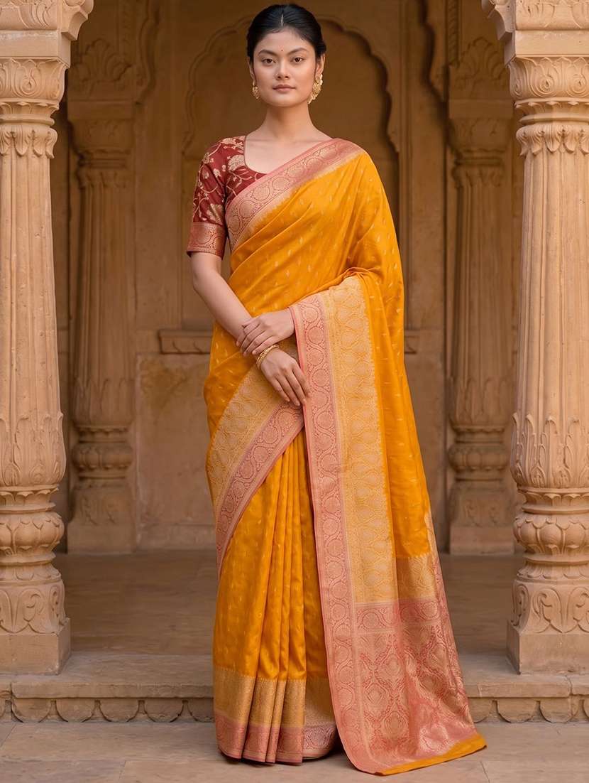 women self design banarasi saree