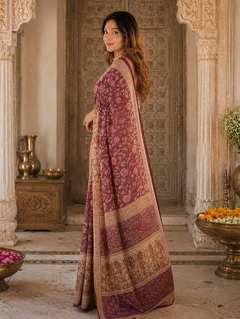 Women Printed Casual Wear Saree - 22566422 -  Standard Image - 2