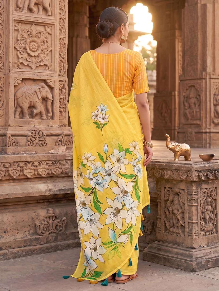 women printed casual wear saree - 22566478 -  Standard Image - 2