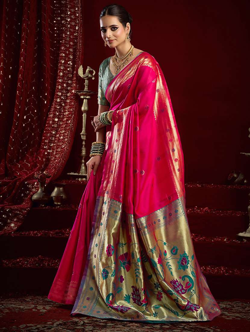 women self design paithani saree with blouse - 22566503 -  Standard Image - 2