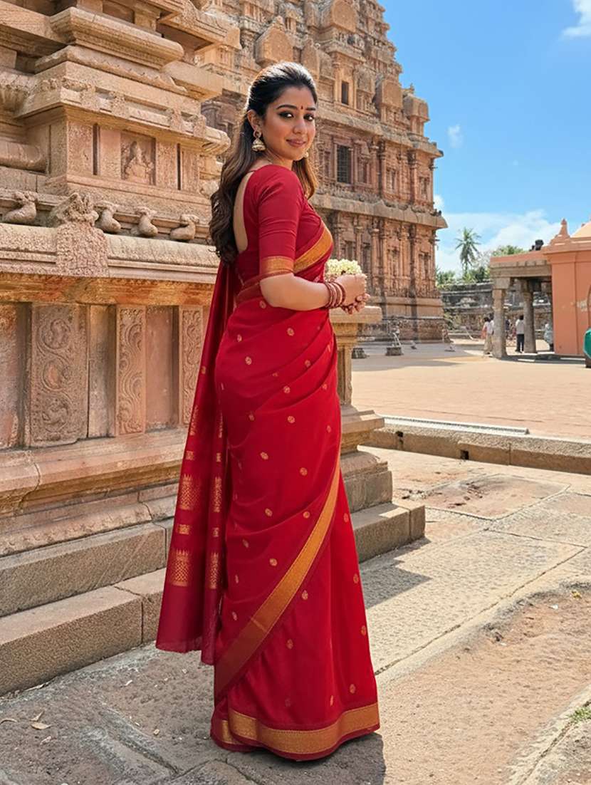 women self design bordered saree with blouse - 22566553 -  Standard Image - 2