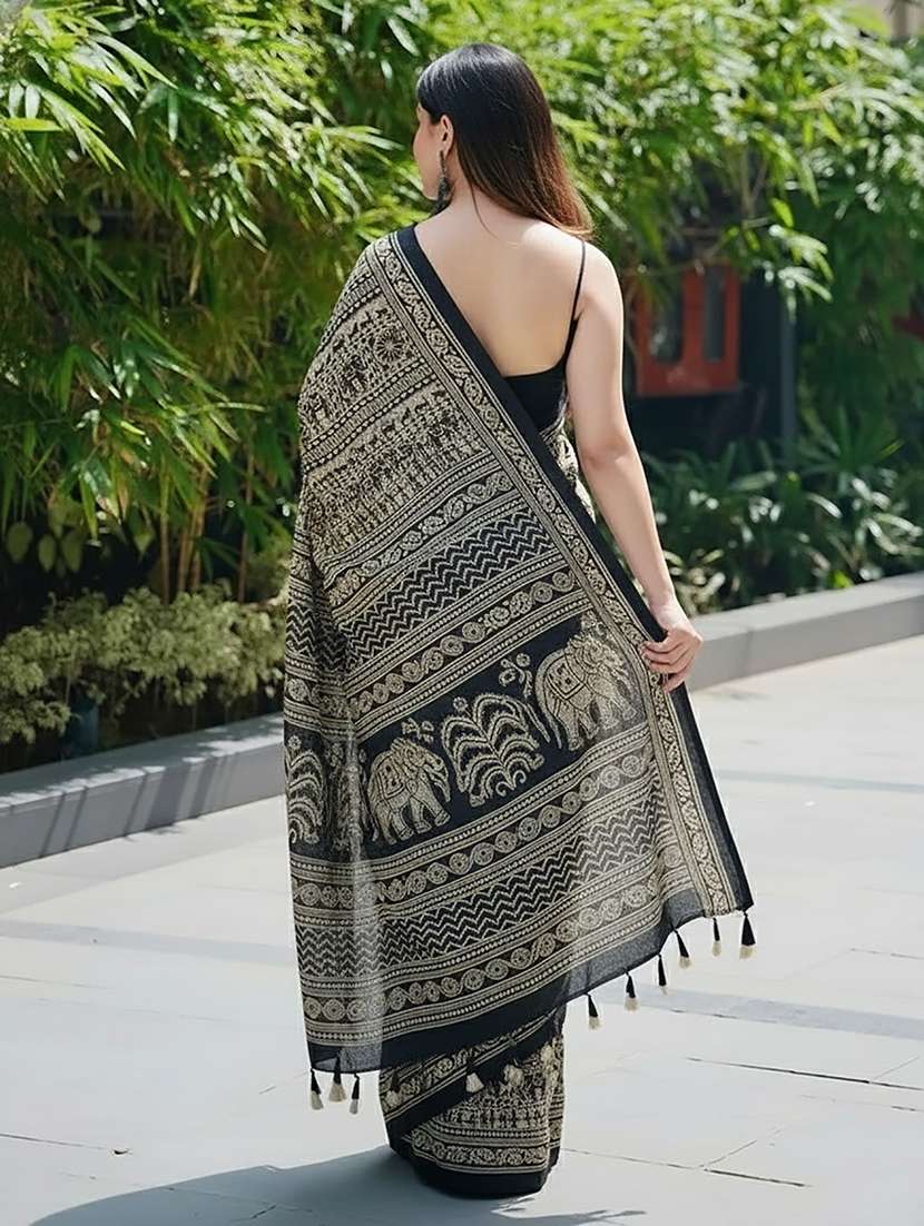 women printed casual wear saree - 22566657 -  Standard Image - 2