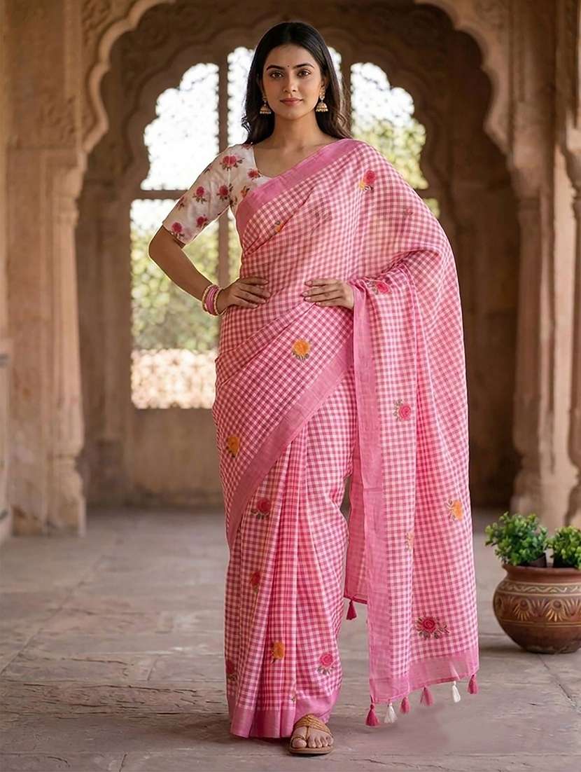 women printed casual wear saree