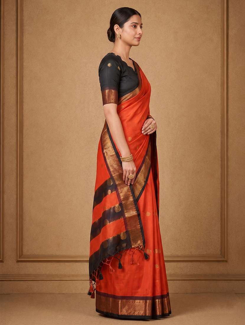 women self design bordered saree with blouse - 22566762 -  Standard Image - 2