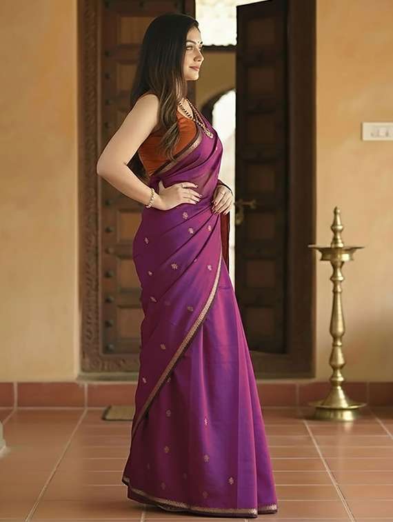 women self design southern silk saree with blouse - 22566863 -  Standard Image - 2