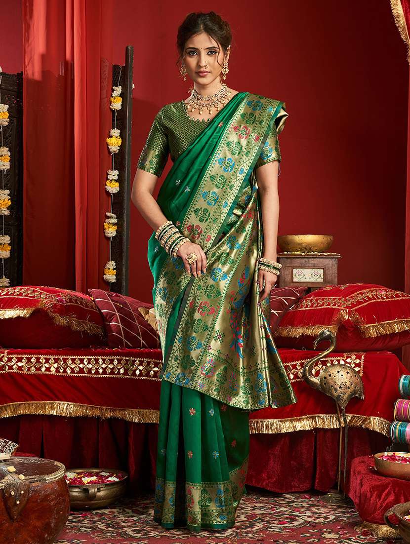 women self design paithani saree with blouse - 22566925 -  Standard Image - 2