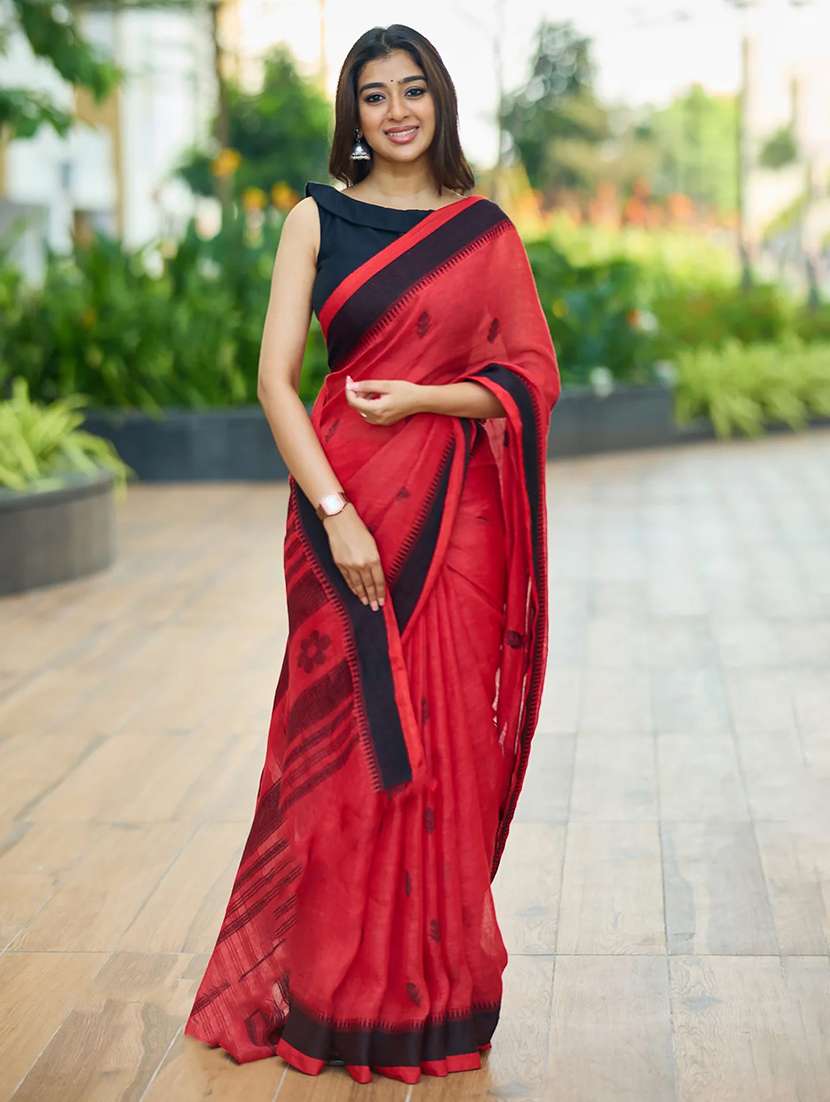 women self design handloom saree with blouse - 22566954 -  Standard Image - 2