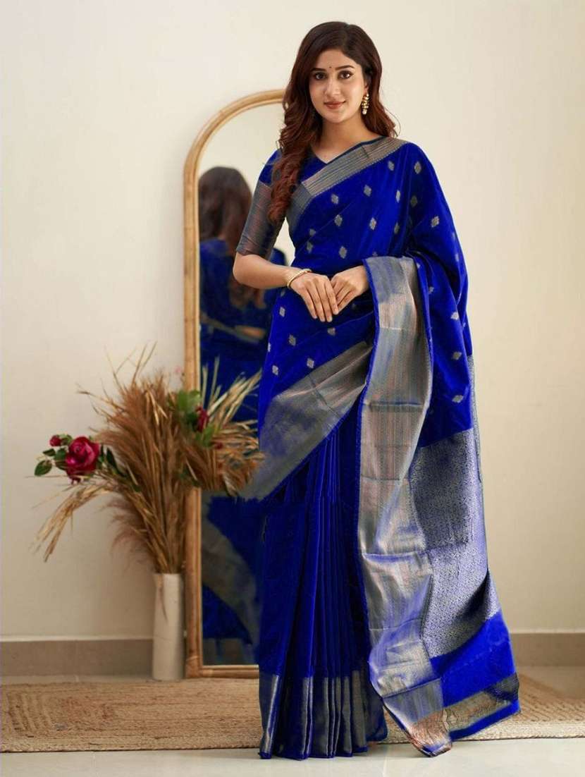 women self design banarasi saree