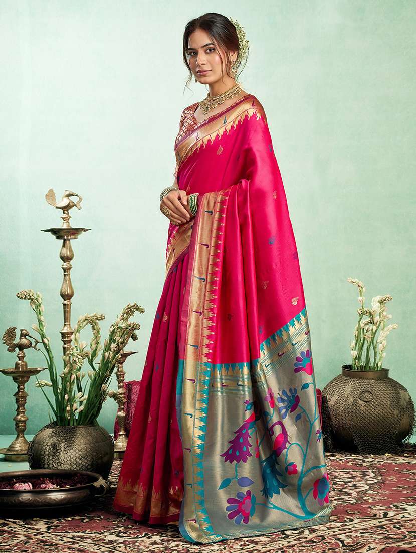women self design paithani saree with blouse - 22567037 -  Standard Image - 2