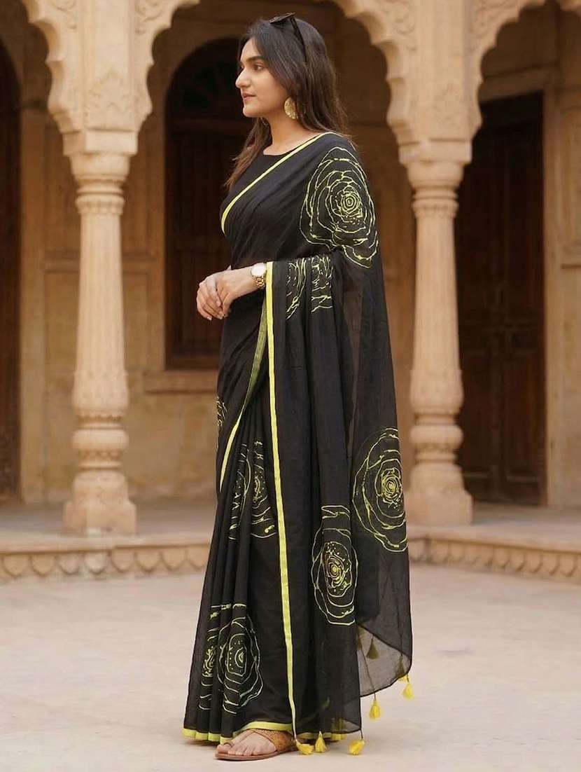 women printed casual wear saree - 22567073 -  Standard Image - 2
