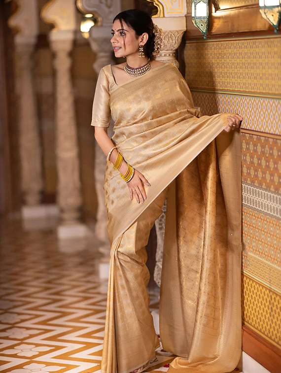 women self design banarasi saree with blouse - 22567122 -  Standard Image - 2