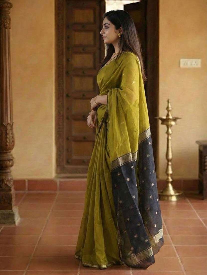 women self design southern silk saree with blouse - 22567138 -  Standard Image - 2