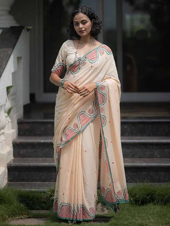 women printed casual wear saree - 22567143 -  Standard Image - 2