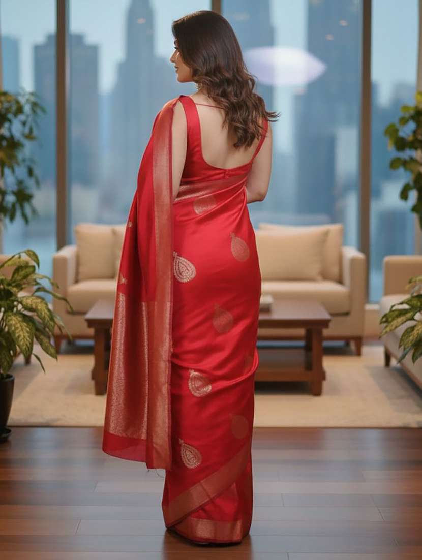 women self design banarasi saree with blouse - 22567217 -  Standard Image - 2