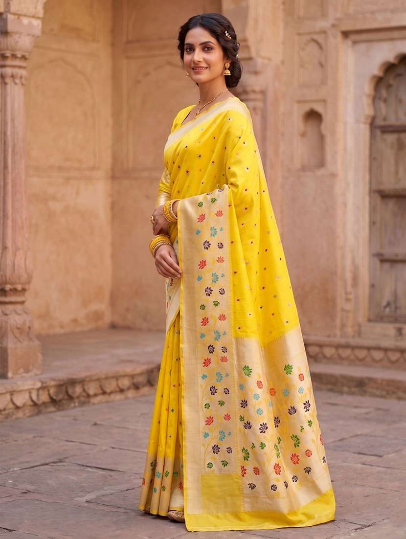 women self design paithani saree with blouse - 22567219 -  Standard Image - 2